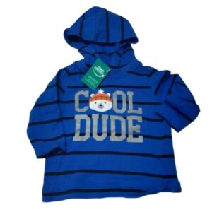 REMERA AZUL CAPUCHA COOL DUDE CARTERS T6/9M