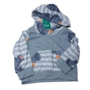 REMERA ALG CAPUCHA GRIS ELEFANTES 74 T6M APRXO