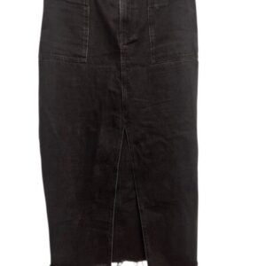 POLLERA JEAN NEGRA BOLSILLOS ADELANTE ZARA TS