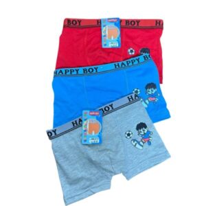 BOXER ROJO NIÑO PELOTA HAPPY BOY T 6-8