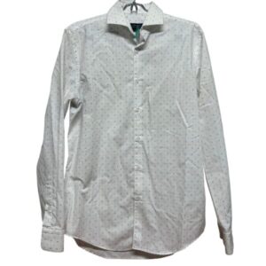 CAMISA BLANCA DIBUJOS EN AZUL ZARA TM