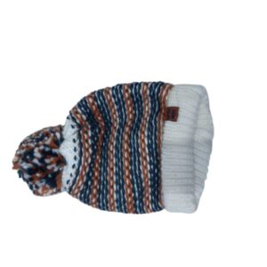 GORRO LANA BCO AZUL MARRON LITTLE NERO