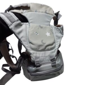 SILLA PORTA BEBE ERGONOMICA VERDE AGUA ALEBAO MANCHITAS