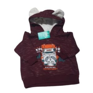 BUZO BORDO CON CAPUCHA PELUDITA MAPACHE EXPLORER RALAKIDS TM/3M AP