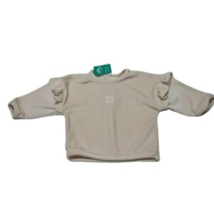 BUZO CREMITA DE PLUSH OSITO VOLADITOS LITTLE BAS T9/12M