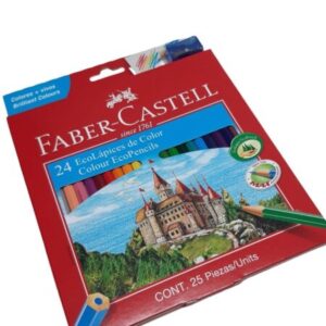 LAPICES DE COLORES FABER CASTELL X24 SACO PUNTAS