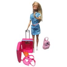 BARBIE VIAJERA MALIBU CON MALETA DE VIAJE Y ACC