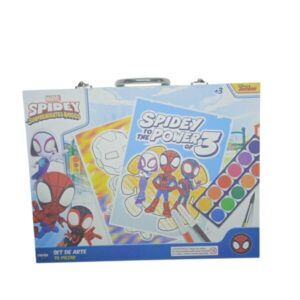 VALIJA SET DE ARTE 70 PIEZAS SPIDEY 3 MARCADORES NO FUNCIONAN