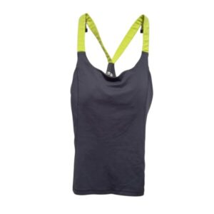 MUSCULOSA DEPORTIVA GRIS VERDE FLUO FOREVER 21 T L
