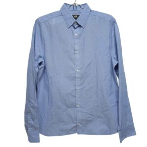 CAMISA CELESTE RAYITAS FINITAS H&M T M