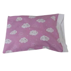 JUEGO DE SABANAS ROSA DE COLECHO CON NUBES
