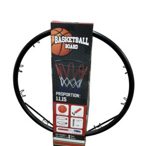 Aro de basket metal 36 cms pelota inflador 05052