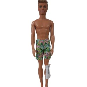 KEN DE BARBIE SHORT FLOREADO S REMERA