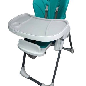 SILLA DE COMER CARESTINO TURQUESA DOBLE BANDEJA ROCE
