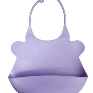 BABERO DE SILICONA VIOLETA