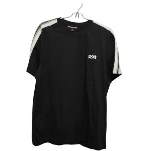 REMERA M/C NEGRA RAY BLANCA GRIS MICHAEL KORS TL