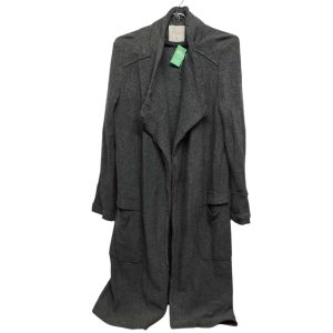 SACO LARGO TEJIDO GRIS COSTURAS PIAF T 38