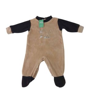 PIYAMA PIEL DURAZNO MARRON TIGRE 3/6M APROX