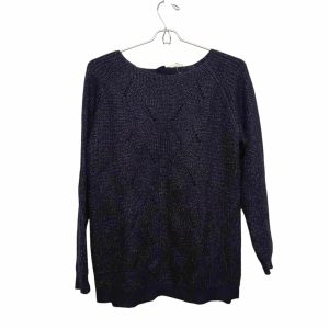 BUZO LANA AZUL HILOS PLATEADOS BOTONES ZARA T13/14 FR