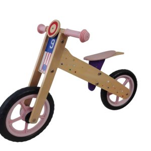 BICI ESTILO CHIVITA MADERA ROSADA NUMERO 9 MULTICOLOR DELANTE GT