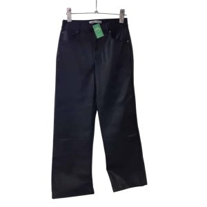 PANTALON CUERINA NEGRO ZARA T11/12