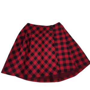 POLLERA CUADRILLE ROJA Y NEGRA VILLELA ZARA T9
