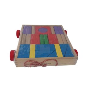 CARRITO MADERA CON PIEZAS GEOMETRICAS MELISSA DOUG