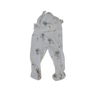 CONJ PELELE Y GORRO ALG BCO GLOBOS CONEJOS H&M 1/2M