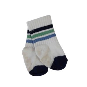 MEDIAS ANTIDESLIZANTE BCA RAYAS AZUL VERDE CELESTE BB