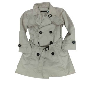gabardina beige zara kids t 4-5 a con lazo
