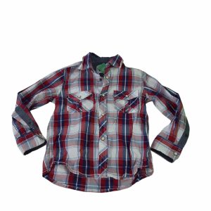 CAMISA CUADRILLE ROJO AZUL BLANCO BAS T2
