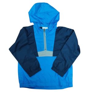 CAMPERA 1/2 CIERRE ACUL CELESTE CAPUCHA COLUMBIA T 4