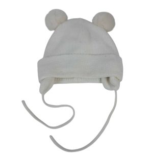 GORRO LANA CON POMPONES OREJITAS H&M T1 1/2