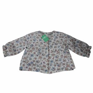 CAMPERA LIVIANA BEIGE FLORES AZUL MARRON LILA H&M T6/9M