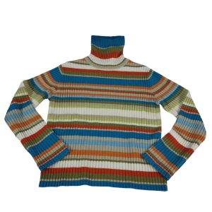 POLERA LANA RAYADA COLORES VARIOS ZARA T10/12 ANT