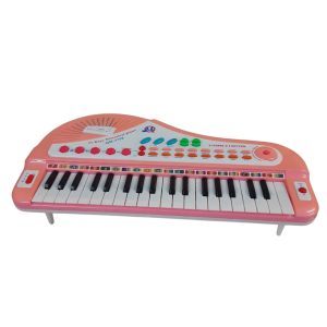 PIANO PLASTICO ROSA BCO CON SONIDOS MANCH