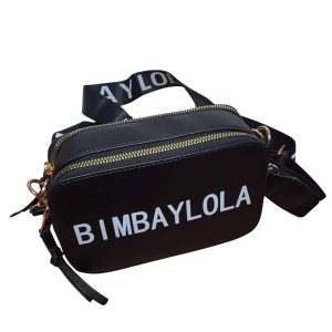 BANDOLERA CUERINA NEGRO BCO BIMBA Y LOLA IMIT
