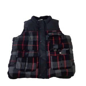 CHALECO CUADRILLE NEGRO GRIS ROJO GAP T5