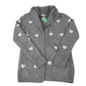 SACO LANA GRIS CORAZONES BCOS CAT & JACK T10/12