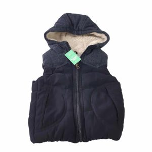 CHALECO AZUL CAPUCHA INT POLAR ZARA BABY BOY T3/4