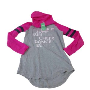 REMERA GRIS FUCSIA OSH KOSH T6 LETRAS BRILLOS