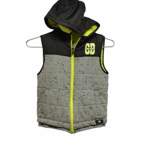 CHALECO NEGRO GRIS AMARILLO ZARA T5/6