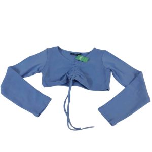 REMERA CELESTE FRUNCE GUAPA TS (16AP)