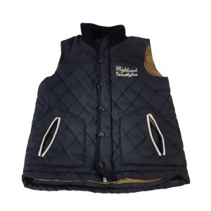 CHALECO NEGRO CUELLO LANA HIGHLAND ZARA BOYS T9/10 FR DESCOSI