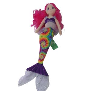 SIRENA PELUCHE PELO FUCSIA CORONA AURORA