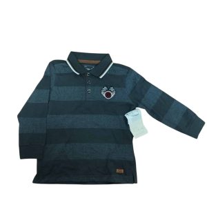 REMERA ALG GRIS FRANJAS ESCUDO POIM T 02 NUEVA
