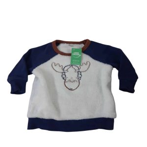 BUZO AZUL PELUDITO BCO RENO CARTERS T6M