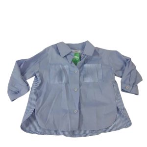 CAMISA CELESTE BOLSILLO RAYAS ZARA T12/18M