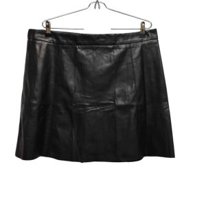 POLLERA CUERINA NEGRA LOLITA T XL DET BOTON