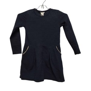 VESTIDO ALG AZUL BORDE DORADO TABLITAS H&M T 4-6